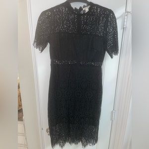 Francesca Miami black lace dress